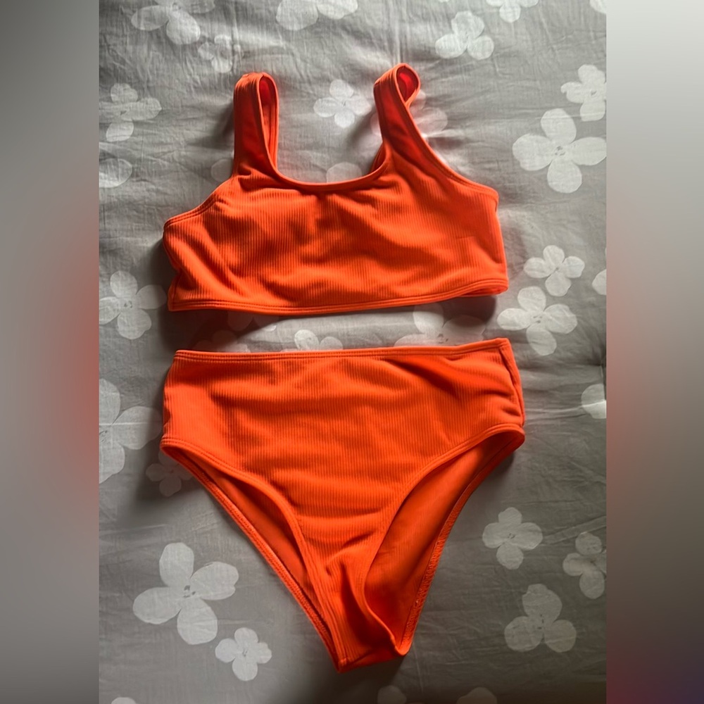 orange bikini set